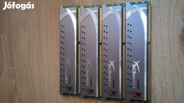 4 X 2 GB Kingston DDR3 memória hyperx 6000 Ft