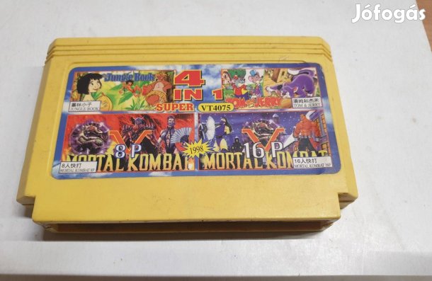 4 az 1 ben mortal kombat sárga kazetta