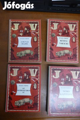 4 darab Jules Verne könyv egyben eladó (szép állapot)