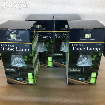 4 darab Szolár asztali lámpa - füst - hidegfehér LED - műanyag