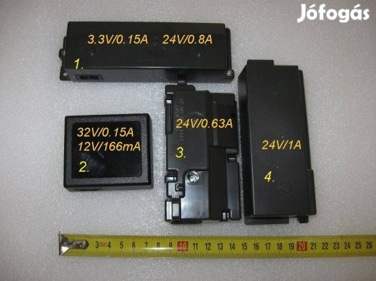 4 darab dobozolt kapcsolóüzemű tápegység adapter