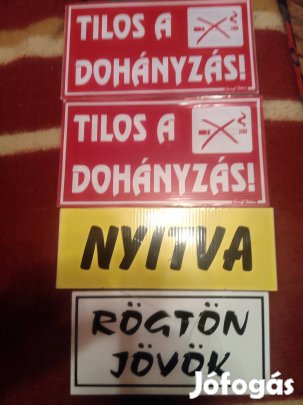 4 darab információs táblák 