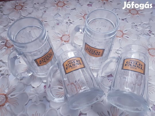 4 darab sörös korsó 