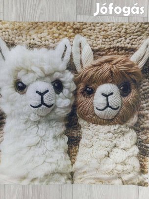 4 darabos hímzett hatású lámás párna huzat 45x45cm