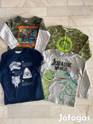 4 db 122-es hosszú ujjú póló együtt eladó