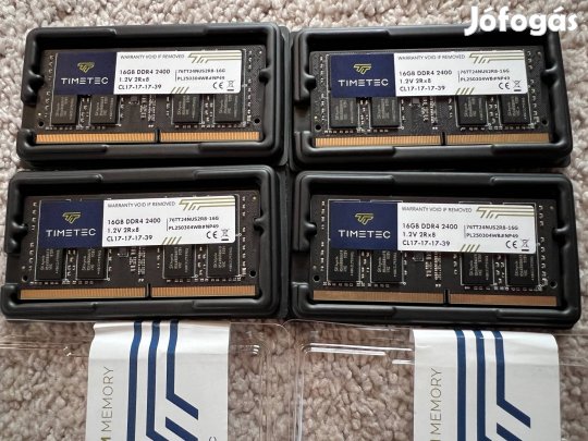 4 db 16GB DDR4 Sodimm laptop memória 2400MHz PC4-19200
