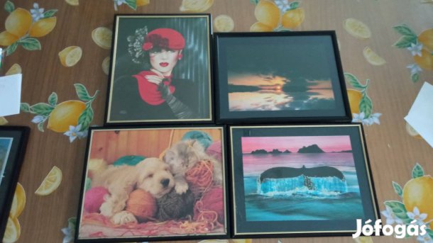 4 db 26x21 cm kép együtt 1000 Ft