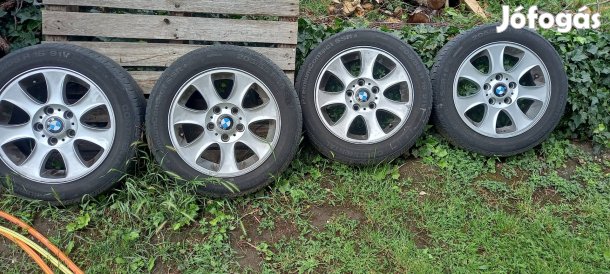 4 db BMW gyári 16" alufelni Continental SSR 205/55 R16 gumival