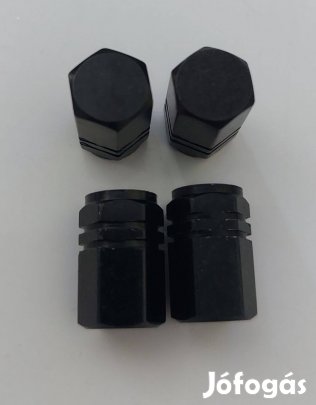 4 db Kerékabroncs szelep sapka fekete