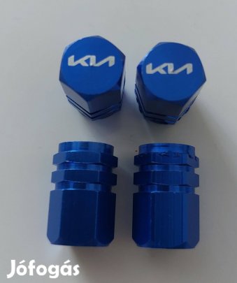 4 db Kerékabroncs szelep sapka kék Kia
