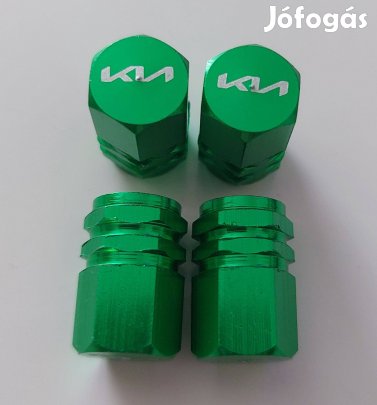 4 db Kerékabroncs szelep sapka zöld Kia
