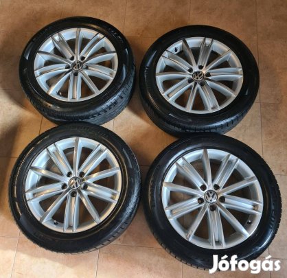 4 db VW Tiguan Gyári alufelni 5x112 ET43 agyméret 57,1 Nyári gumival