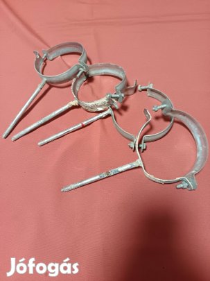 4 db = csatorna lefolyó csőbilincs eladó 14cm !!