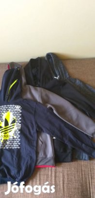 4 db. férfi kapucnis pulóver szabadidő felső L XL méret
