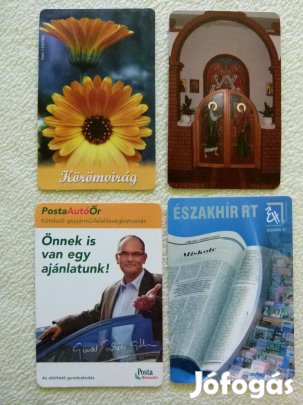 4 db. kártyanaptár