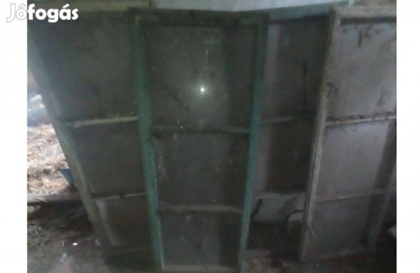 4 db. régi fa ablak (125x500mm) Kiskunfélegyházán