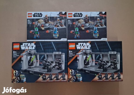 4 db bontatlan Star Wars LEGO 75267 + 75324 Dark Trooper utánvét