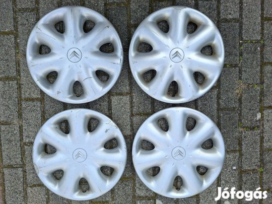 4 db eredeti Citroen dísztárcsa, 15 colos felnire való