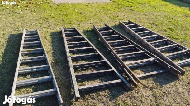 4 db fa állólétra * 2 db (2x8) és * 2 db (2x9) fokos