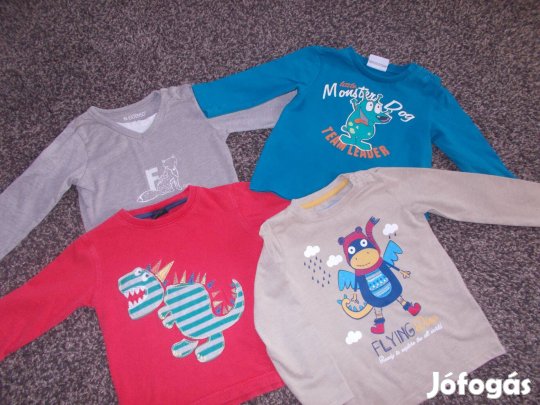 4 db hosszú ujjú felső csomagban! 92-es