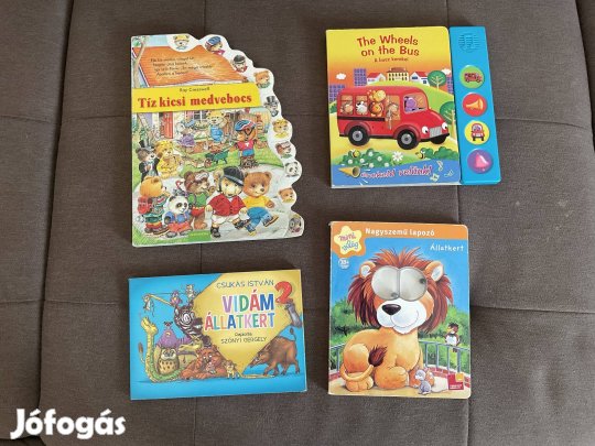 4 db mesekönyv eladó 2-3 éveseknek ajánlott! Hangos könyv!
