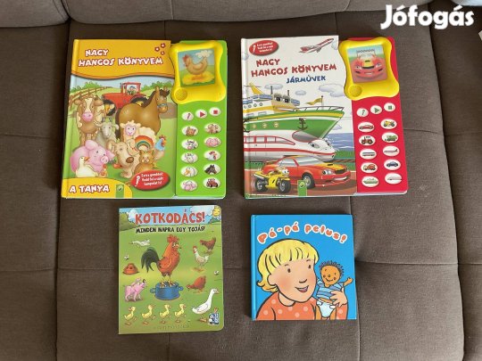 4 db mesekönyv eladó! Hangos könyv 2-4 éveseknek!