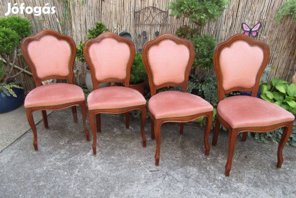4 db.neobarokk-chippendale elegáns szék , étkezőszék