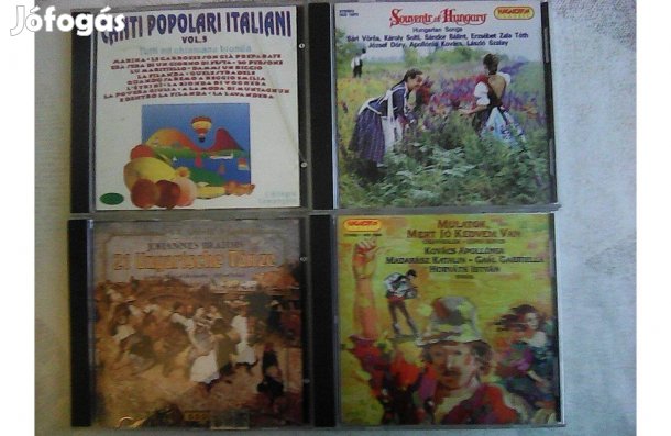 4 db népzene CD eladó