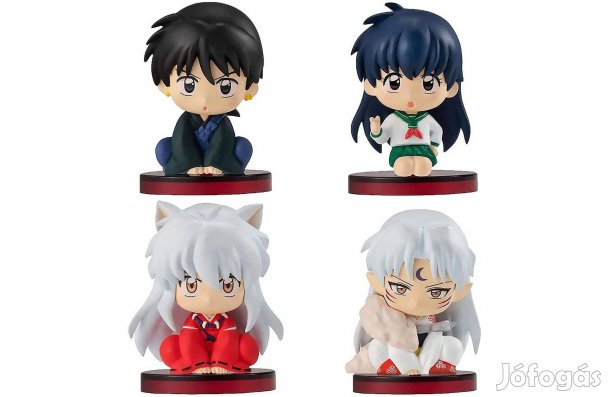 4 db-os Inuyasha jellegű figura szett