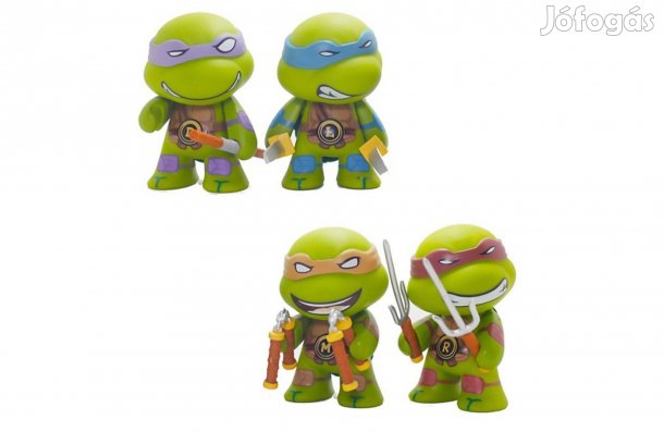 4 db-os Tini nindzsa teknőcök jellegű figura szett 7 cm