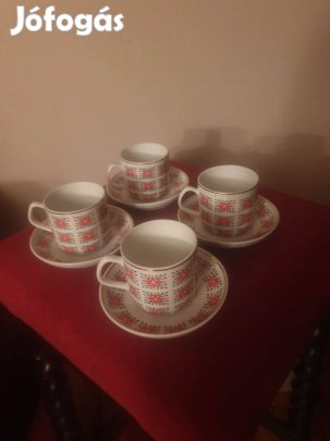 4 db os porcelán mokkás készlet eladó