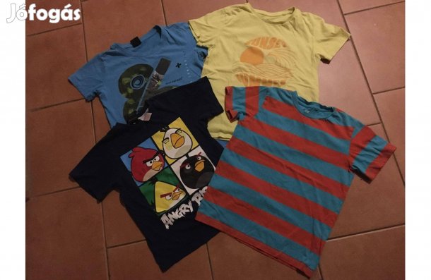 4 db póló csomagban! 134-140
