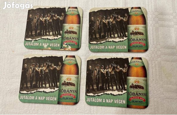4 db régi retro "Kőbányai" söralátét együtt 600.- Ft