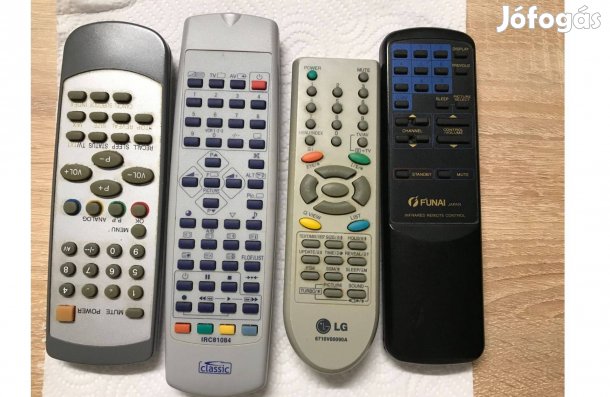 4 db régi távirányító