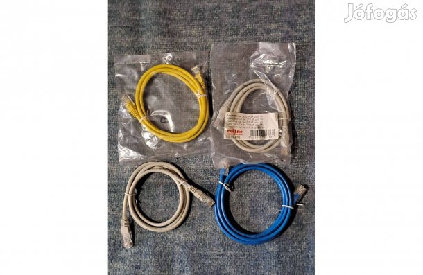 4 db új és újszerű lan hálózati kábel