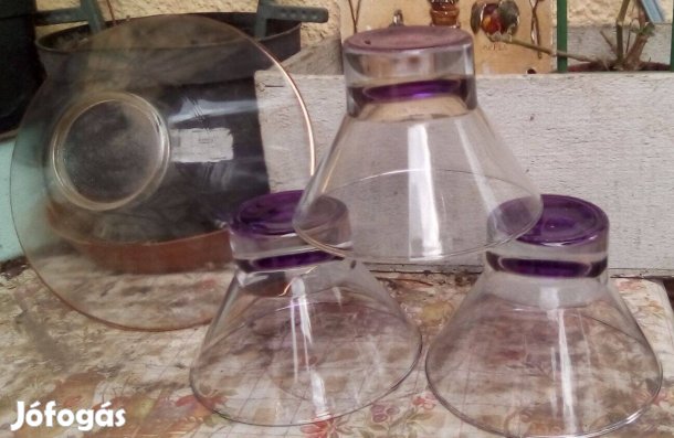 4 db üveg kompótos 1 nagy 3 kicsi, Személyesen Miskolcon