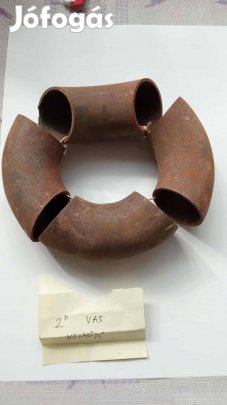 4 db vas könyök 2 colos 58 mm átm 1200 Ft
