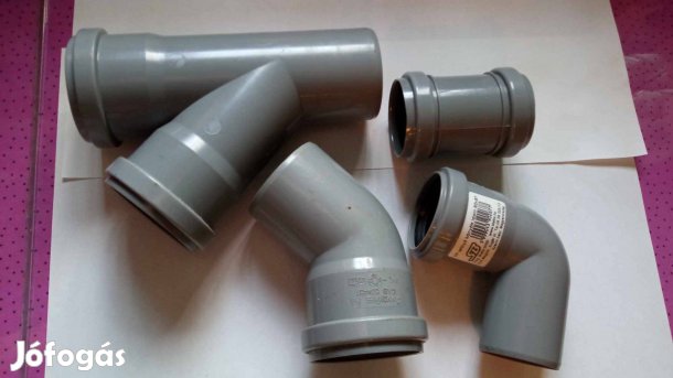 4 db vízvezeték cső idom lefolyócső együtt 2500 Ft