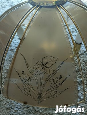 4 égős, füst üveges csillár