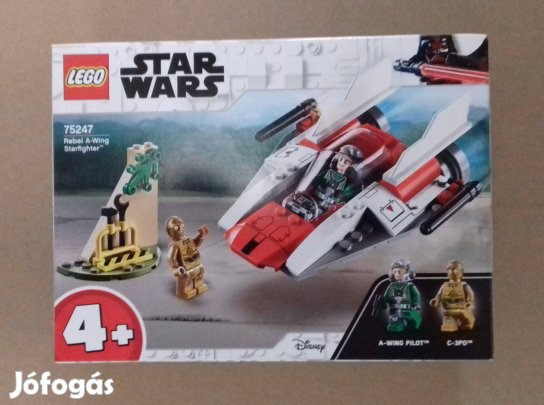 4 éves kortól: bontatlan Star Wars LEGO 75247 A-szárnyú utánv