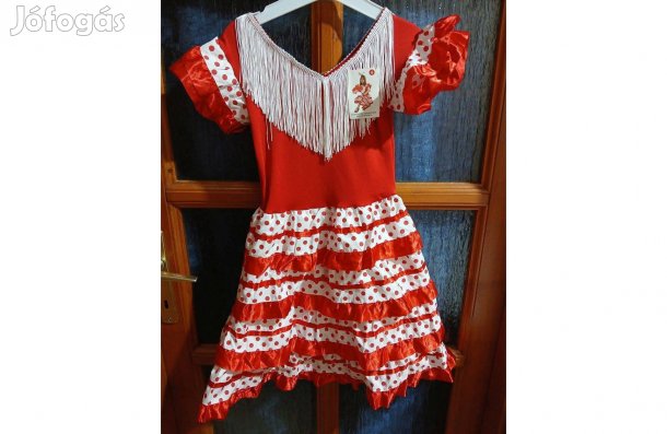 4 évesre Új címkés Spanyol Flamenco táncos jelmez