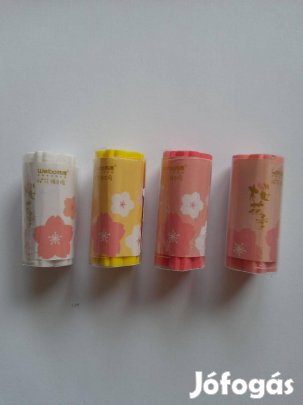 4 féle hengeres virág radír 400ft/db