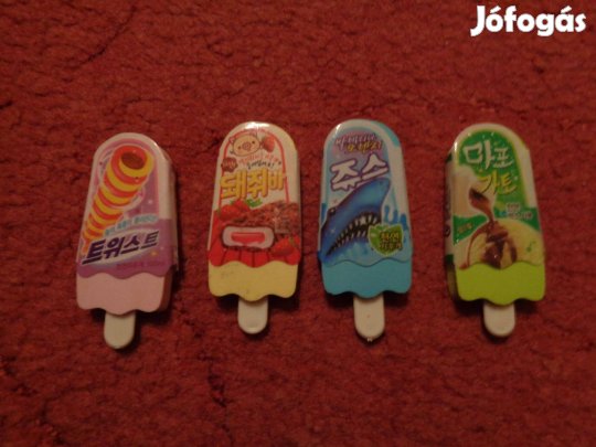 4 féle jégkrém radír, 300ft/db