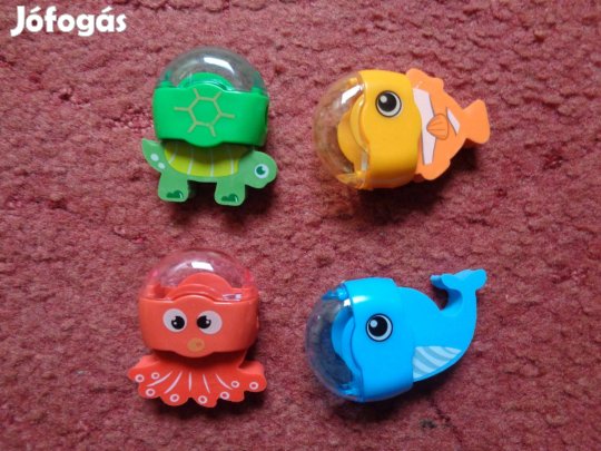 4 féle tengeri állat radír és hegyező 500ft/db