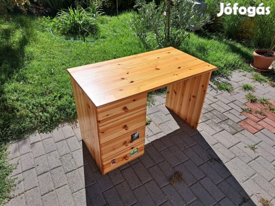 4 fiókos, fenyő íróasztal eladó