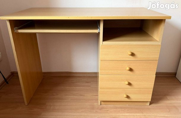 4 fiókos íróasztal billentyűzettartóval