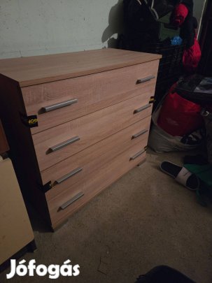 4 fiókos komód - sonoma tölgy