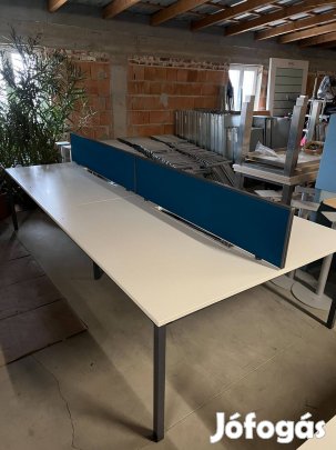 4 fős munkaállomás, Sedus Temptation moduláris íróasztal - használt