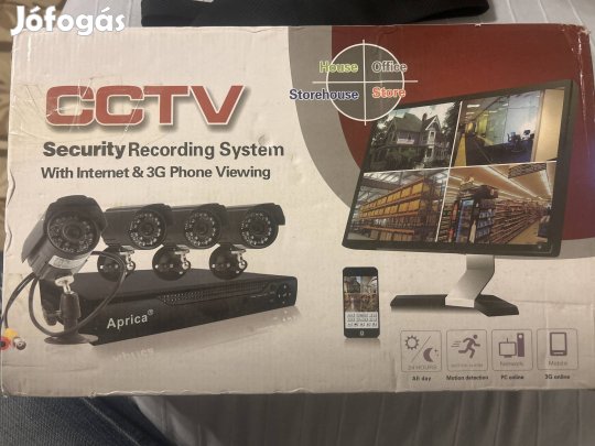 4 kamerás Online megfigyelő központ,