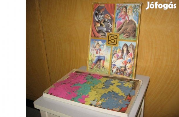 4-képes, mese-motívumos puzzle